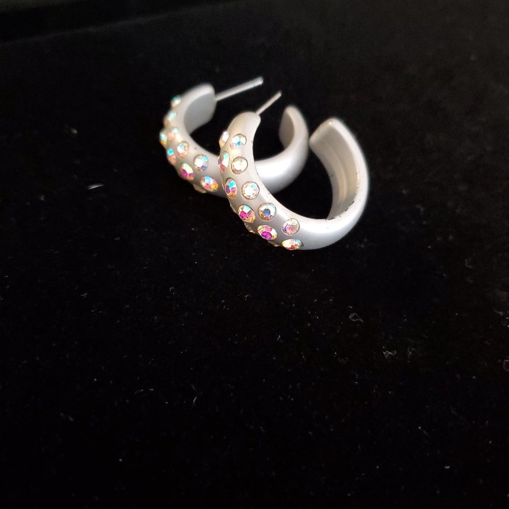 3for$12 Silver Sparkle Earrings